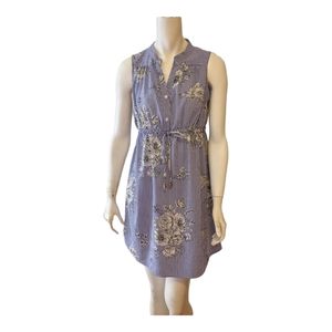 Hint of Blush Women's Striped Floral Dress Size M